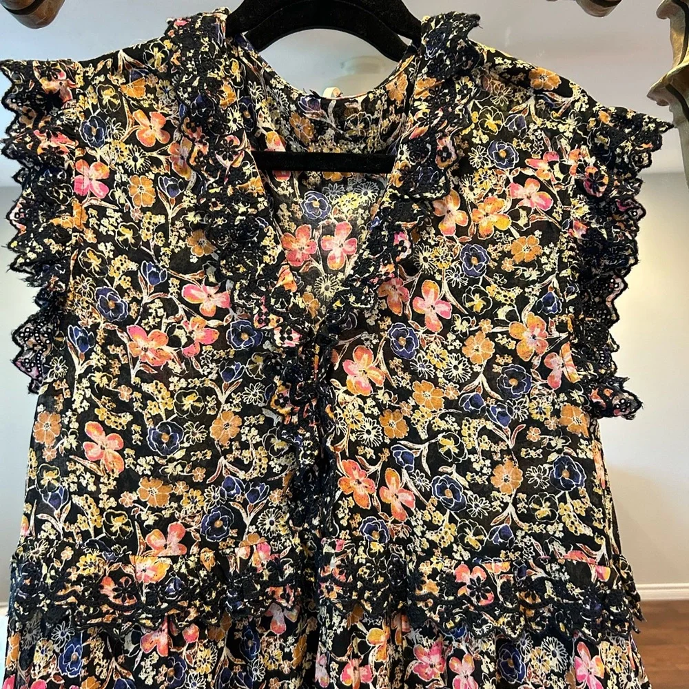 NWOT Free People Milania Floral Maxi Dress size S - Picture 7 of 9